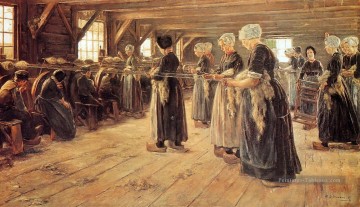 atelier de filature en Laren 1889 Max Liebermann impressionnisme allemand Peinture à l'huile